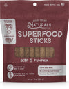 Dog Treat Naturals Superfood Sticks, Beef & Pumpkin Dog Treats (10oz)