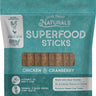 Dog Treat Naturals Superfood Sticks, Chicken & Cranberry Dog Treats (10oz)