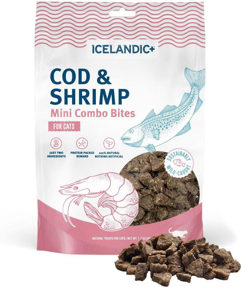 Icelandic Mini Combo Bites Cod & Shrimp Cat Treats (1.7oz)