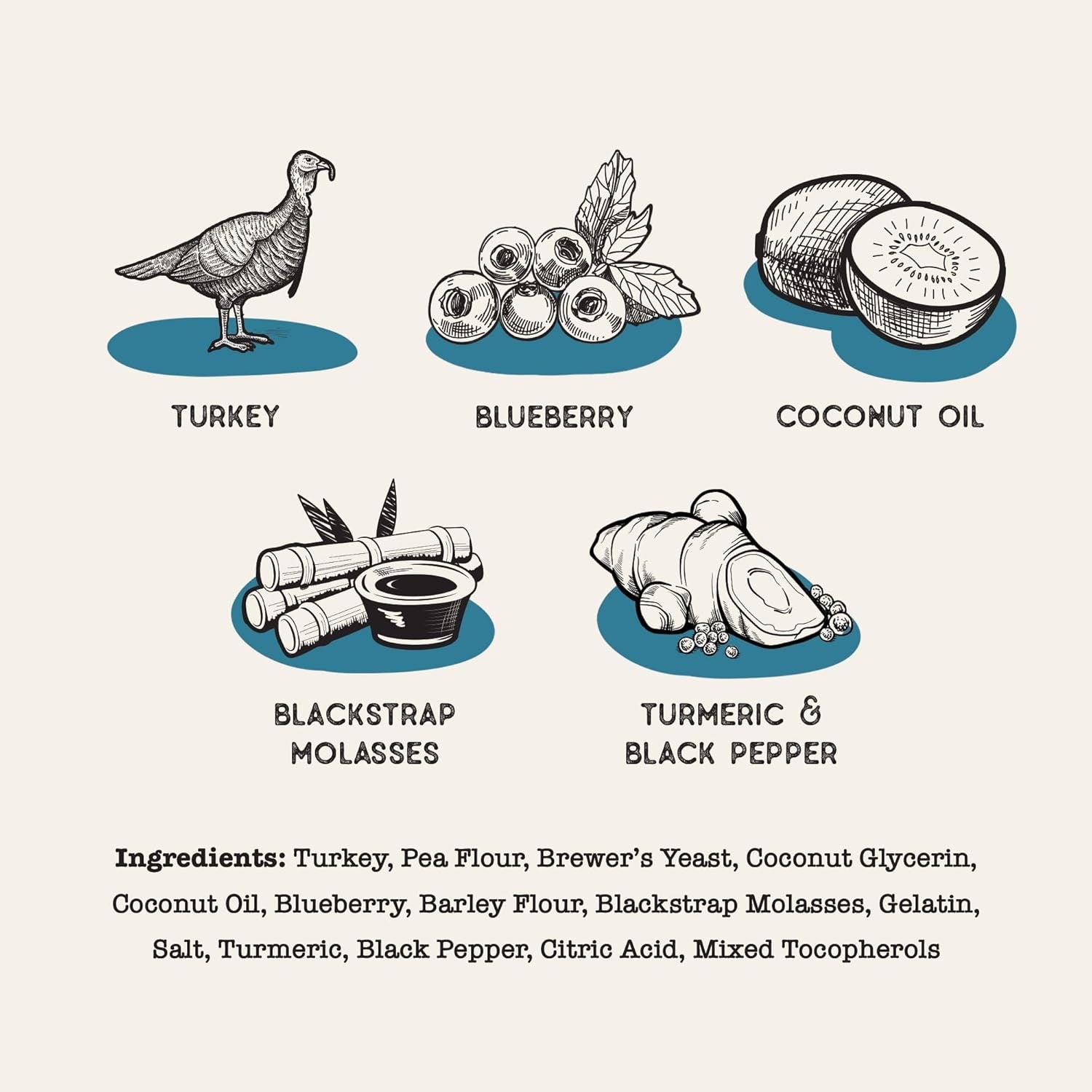 Dog Treat Naturals Superfood Sticks, Turkey & Blueberry Dog Treats (10oz) - HT Animal Supply