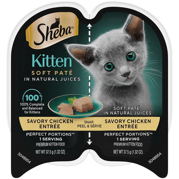 Sheba Perfect Portions Kitten Pate Chicken Entree Wet Cat Food (2.65oz)