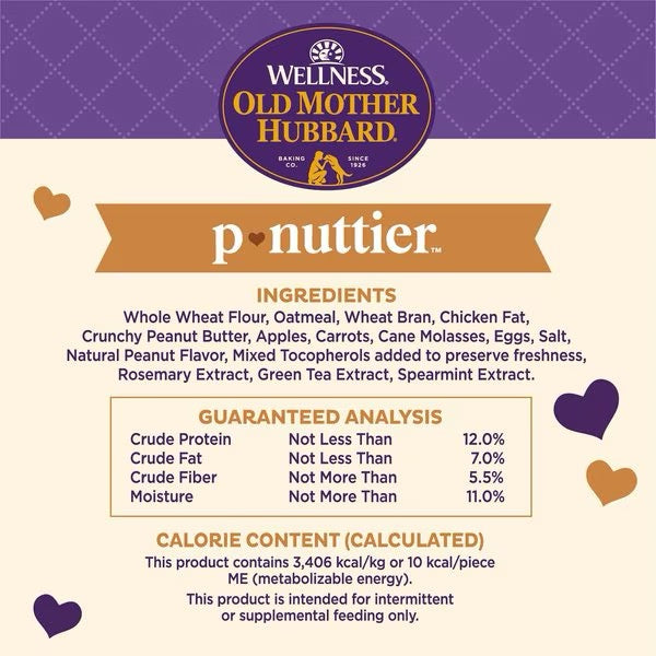 Old Mother Hubbard P-Nuttier Value Box Large Crunchy Dog Treats (6lb) - HT Animal Supply
