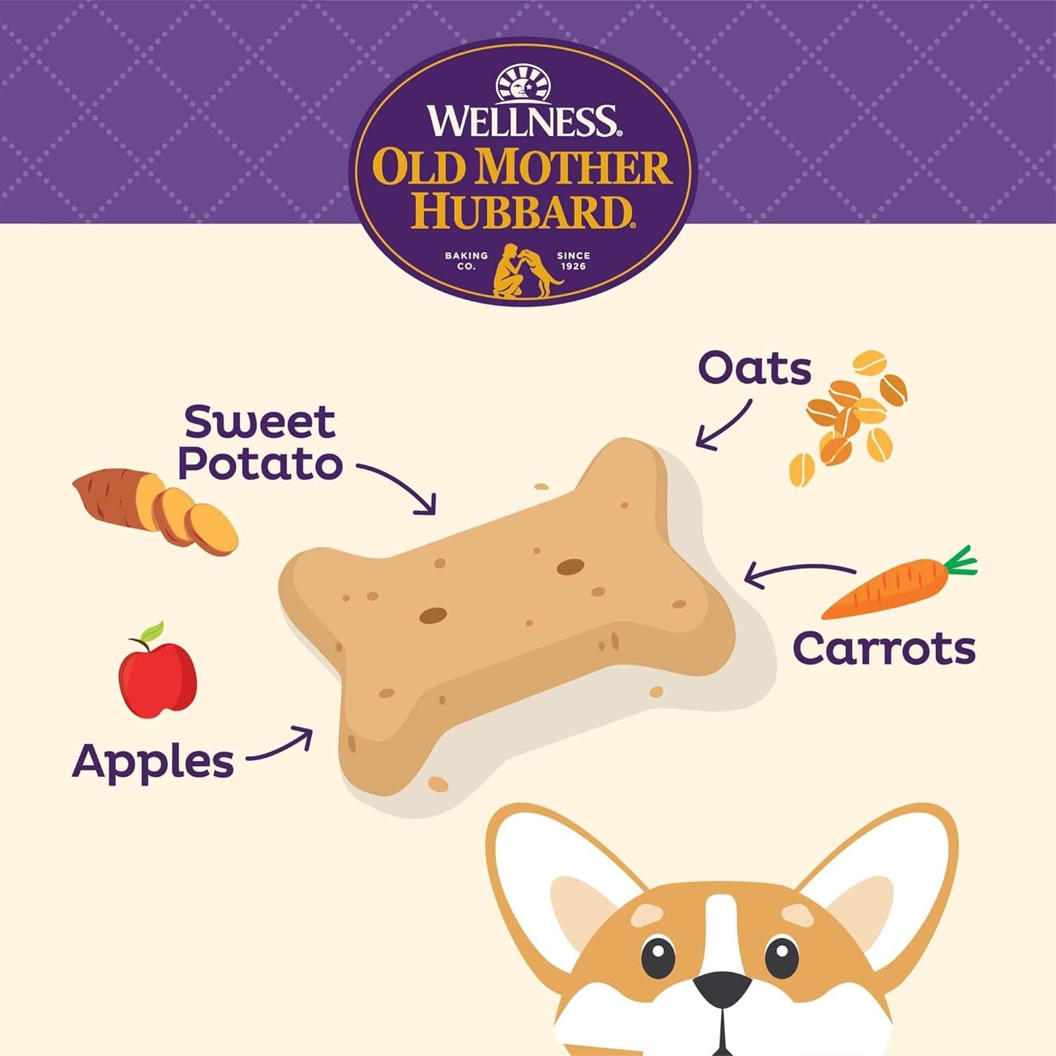 Old Mother Hubbard Just VeggN Small Crunchy Dog Treats (3lb) (5oz) - HT Animal Supply