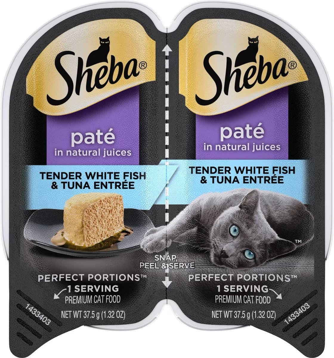 Sheba Perfect Portions Premium Pate Whitefish & Tuna Wet Cat Food (2.65oz)