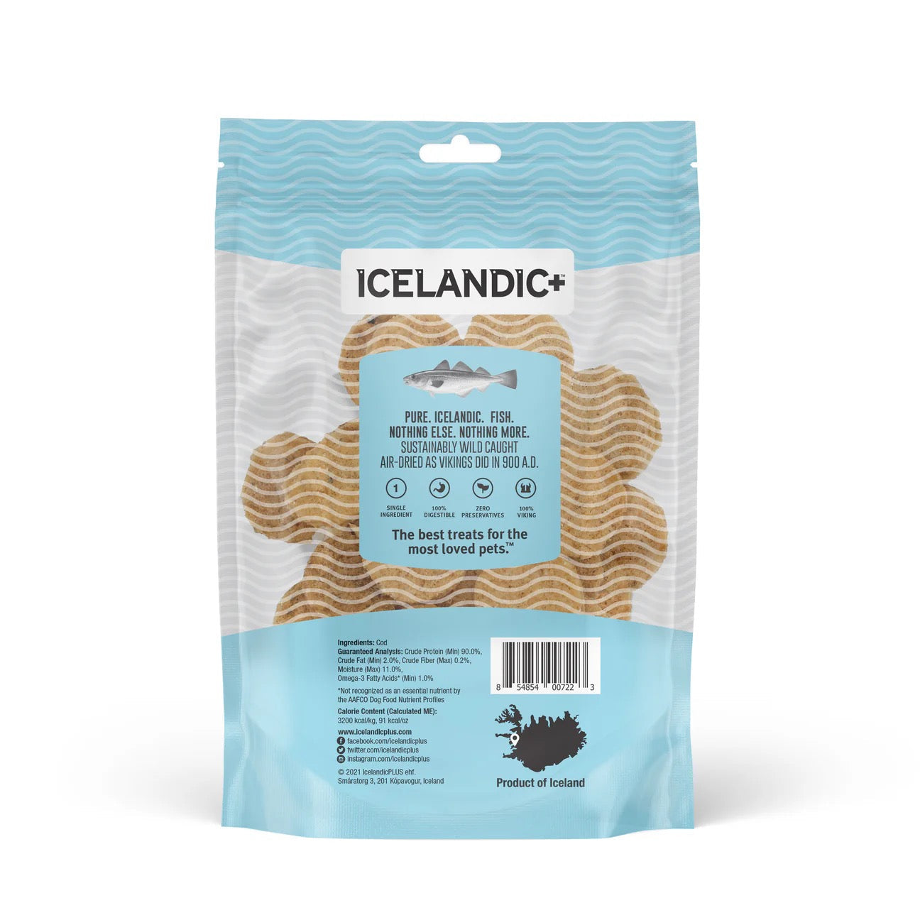 Icelandic Cod Fish Chips Dog Treats (2.5oz) - HT Animal Supply
