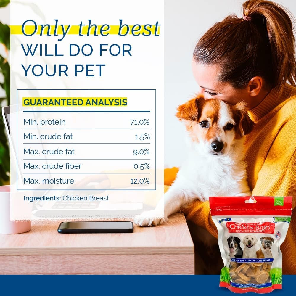 PCI 100% Dehydrated Chicken Nibbles Dog Treats (8oz) - HT Animal Supply