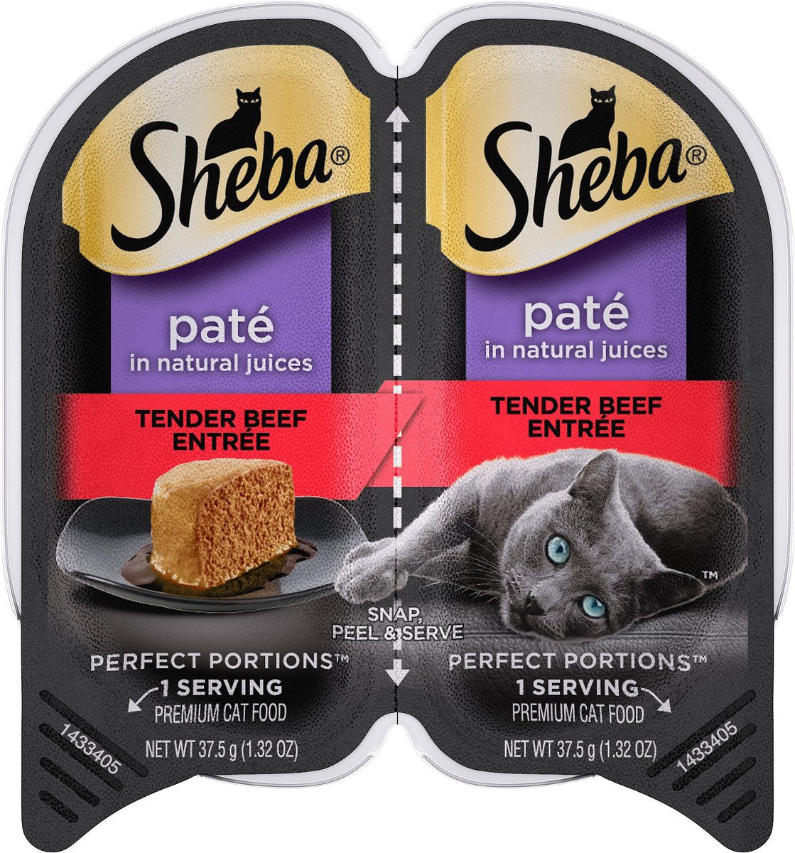 Sheba Perfect Portions Premium Pate Beef Entree Wet Cat Food (2.65oz)