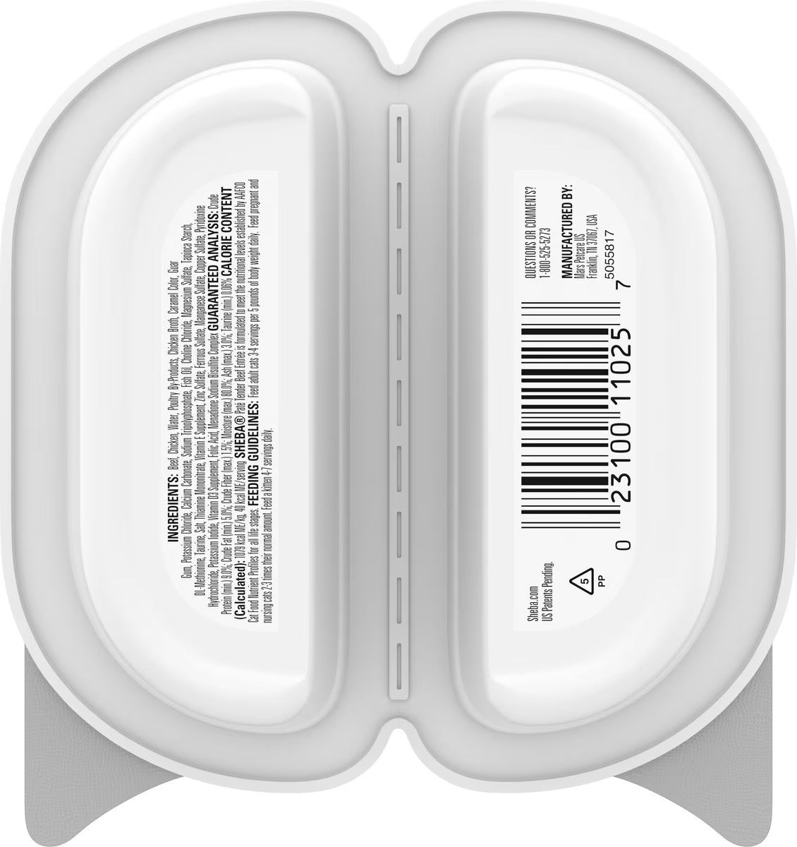 Sheba Perfect Portions Premium Pate Beef Entree Wet Cat Food (2.65oz)