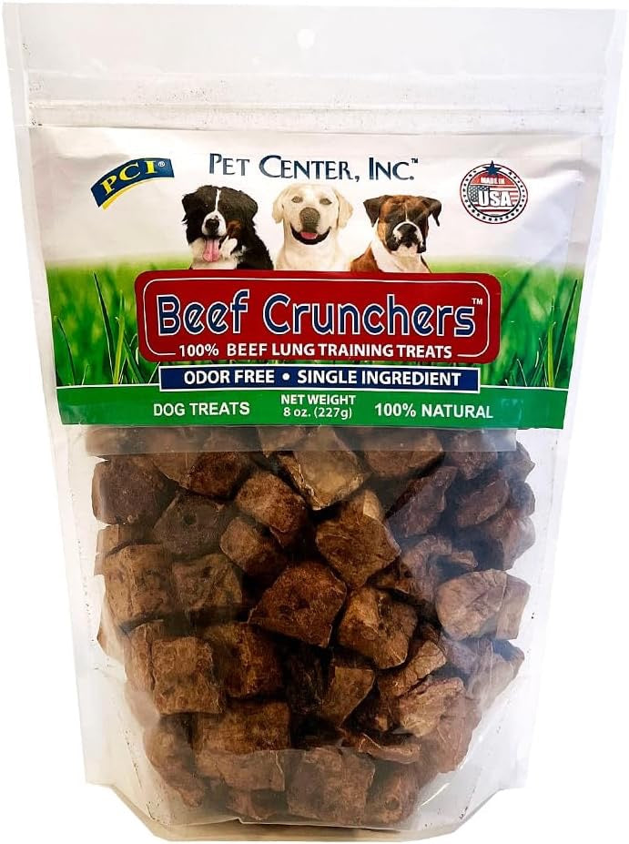 PCI Beef Crunchers Lung Bites Dog Treats (8oz)