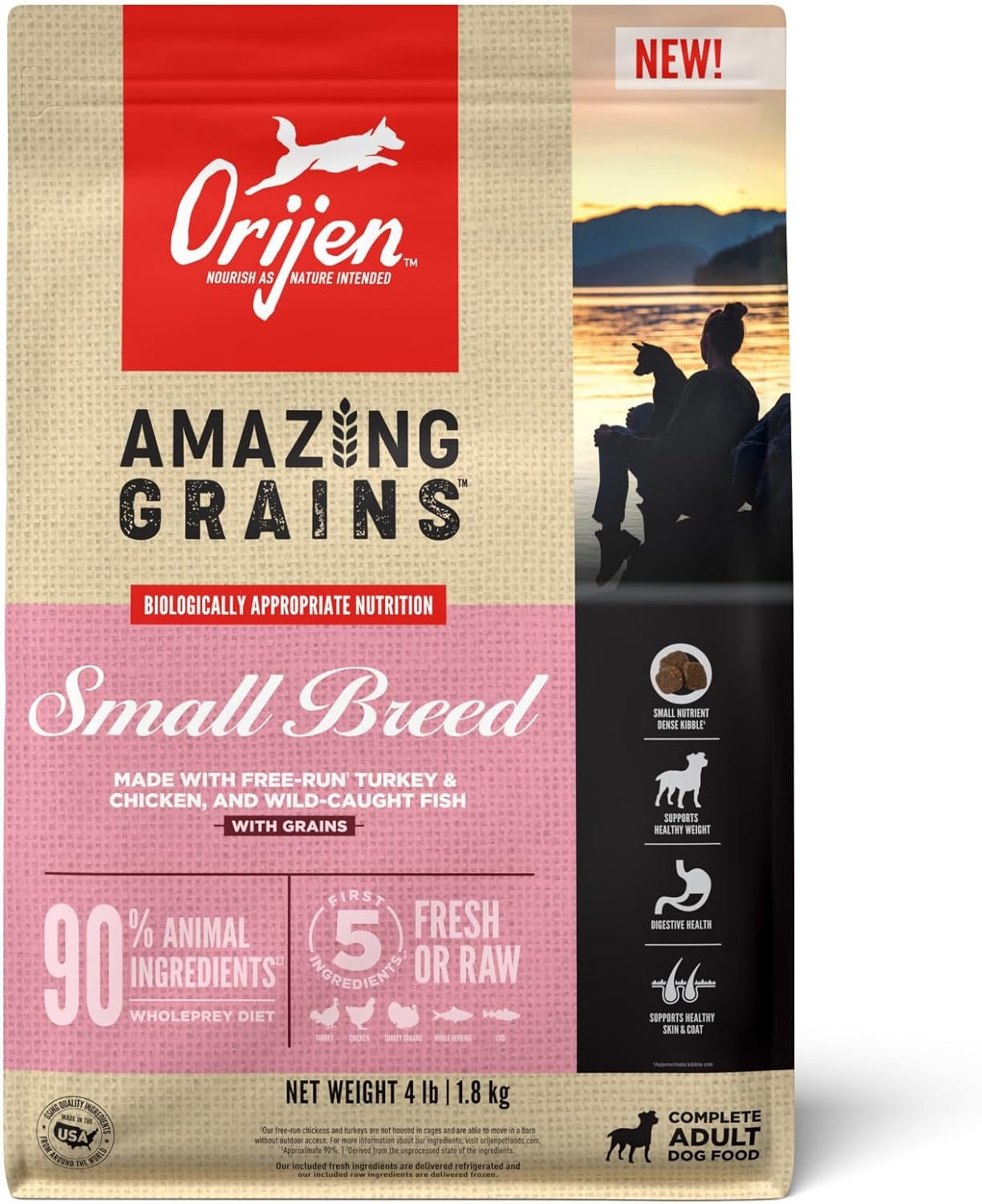 Orijen Amazing Grains Small Breed Dry Dog Food