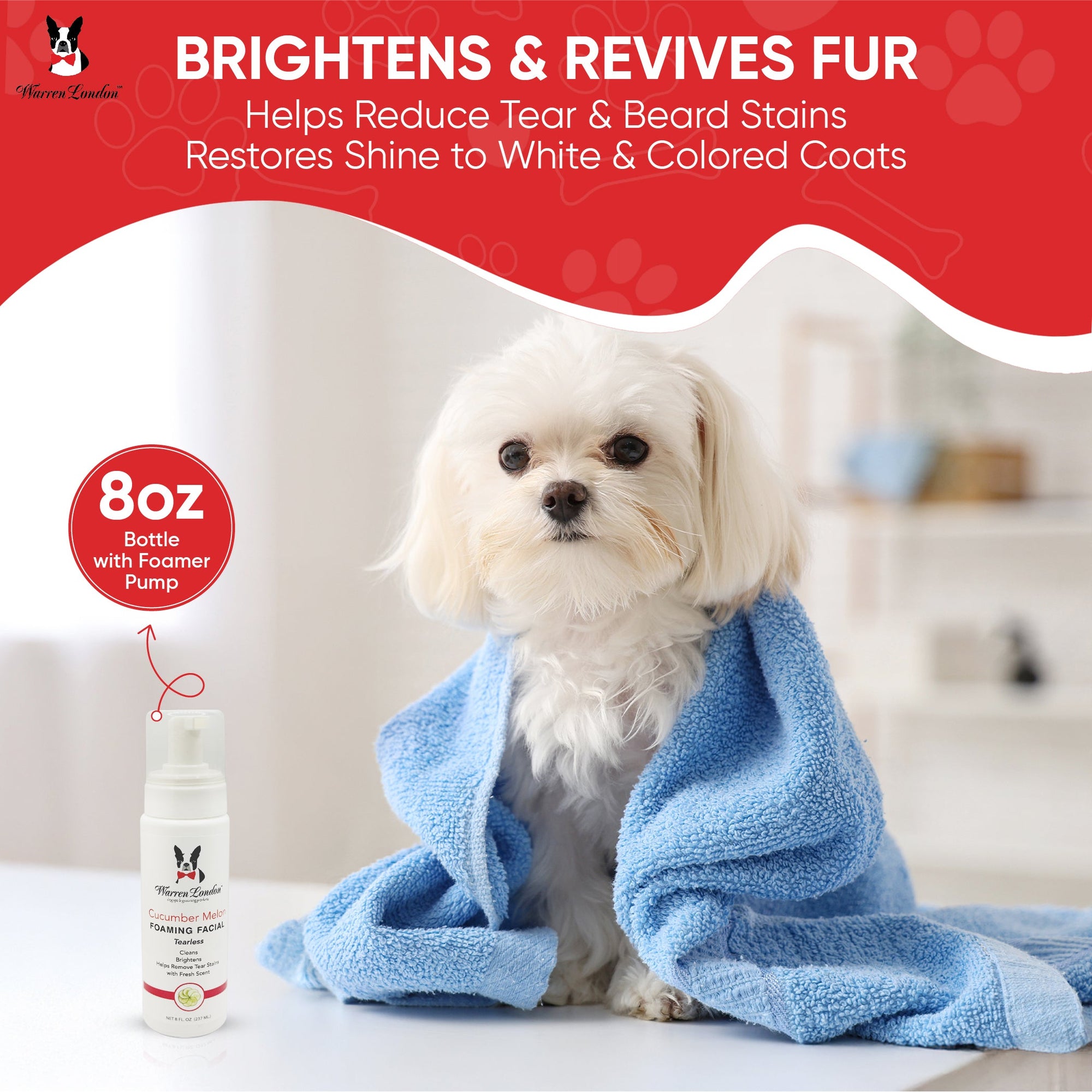 Cucumber Melon Foaming Facial For Dogs - HT Animal Supply