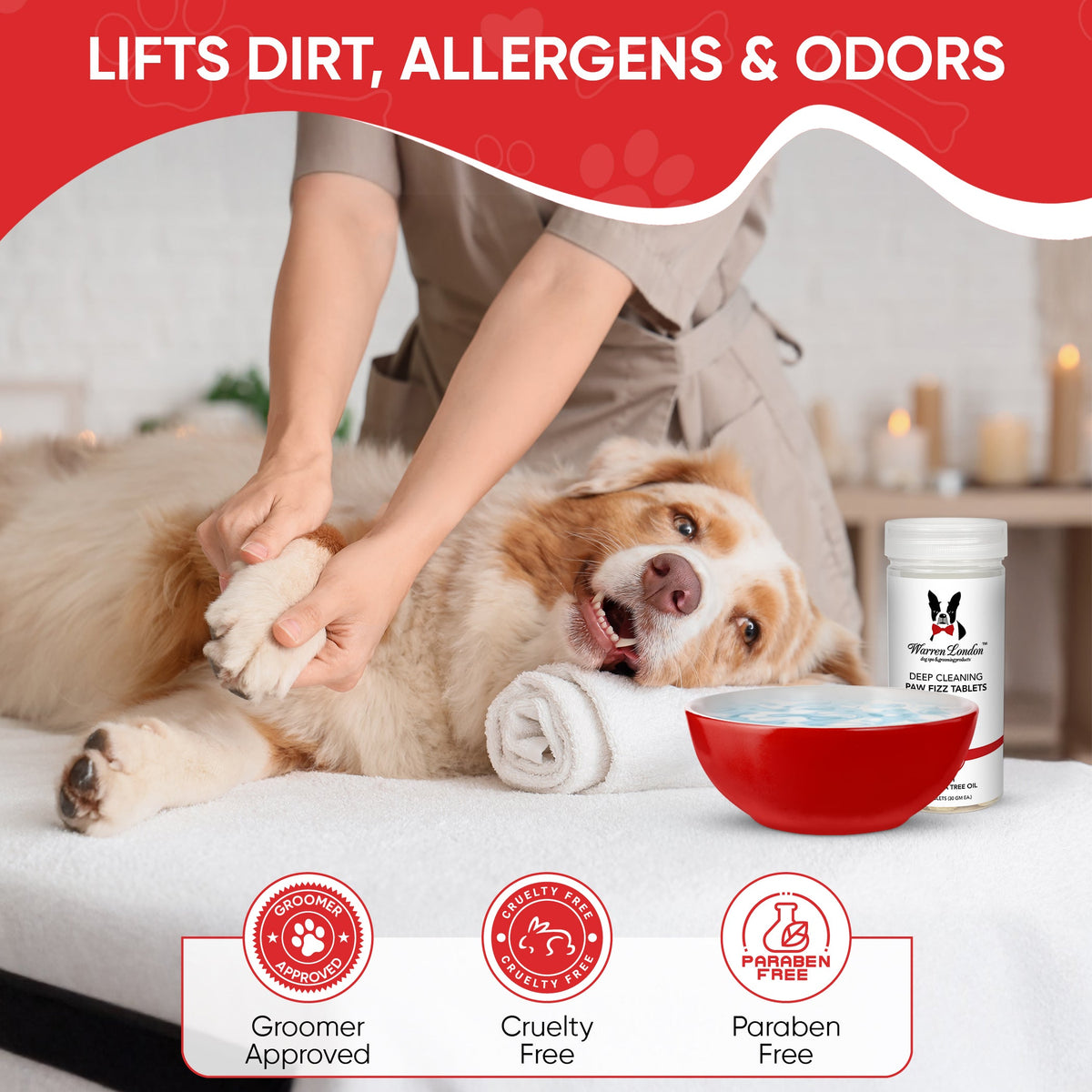 Deep Cleaning Paw Fizz Balls - Professional Size - HT Animal Supply