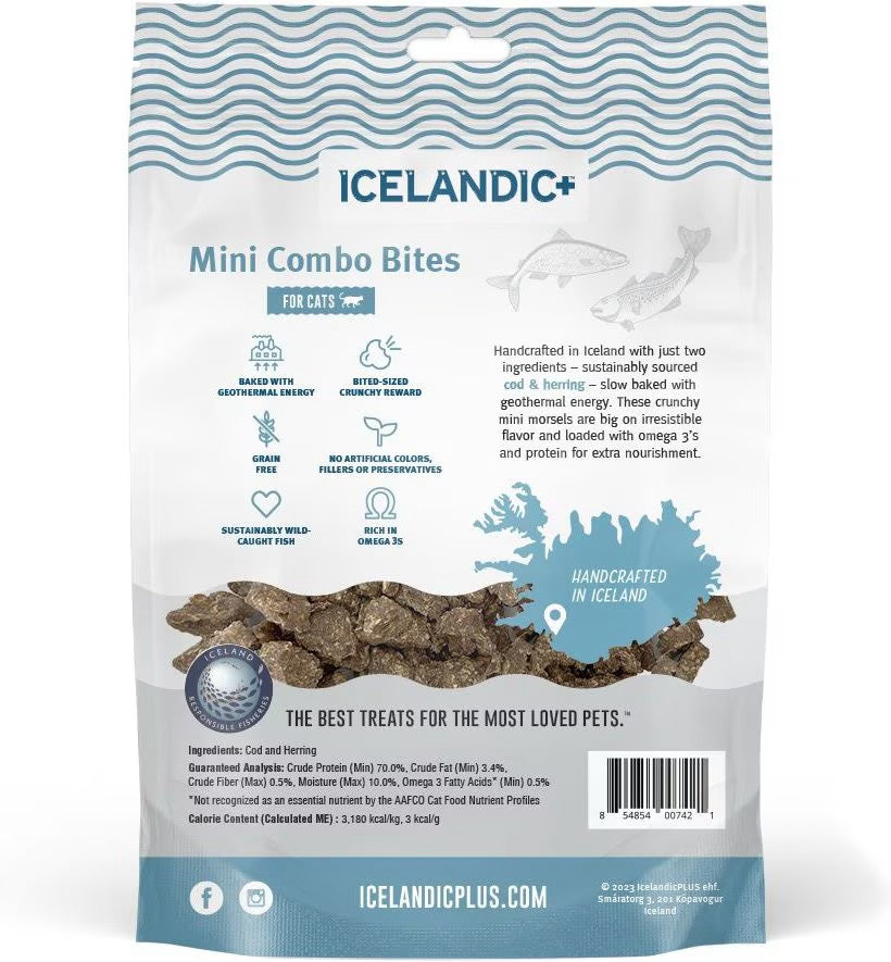 Icelandic Mini Combo Bites Cod & Herring Cat Treats (1.7oz)