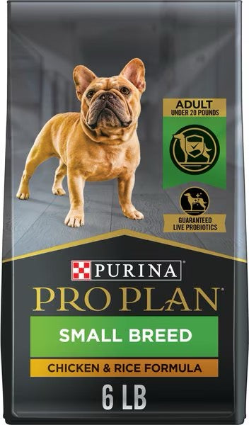 Pro Plan Adult Small Breed Shredded Blend Chicken & Rice Formula Dry Dog Food (6lb)
