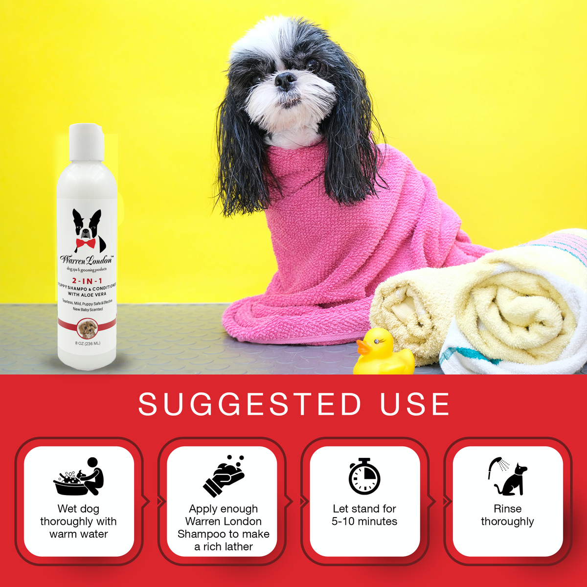 2-in-1 Puppy Shampoo & Conditioner - HT Animal Supply