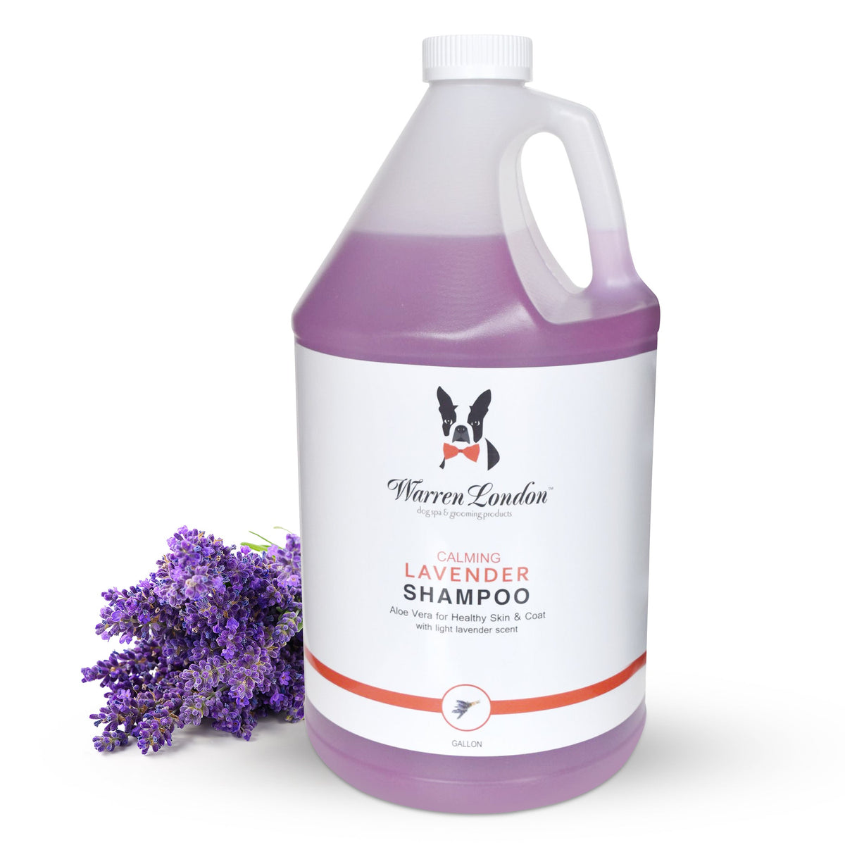Calming Lavender Dog Shampoo w/Aloe Vera & Essential Oils - Professional Size | HT Animal Supply