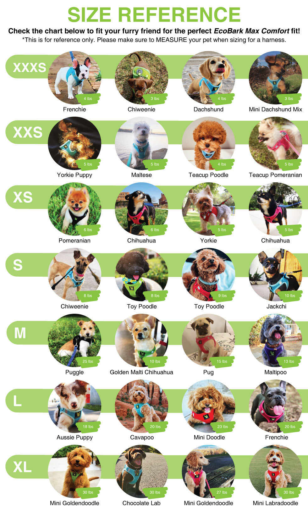 EcoBark Step In Dog Harness - Teacup & Small Breeds- Reflective Soft Mesh Harness for Teacup, Small Dogs and Puppies / Steel Gray