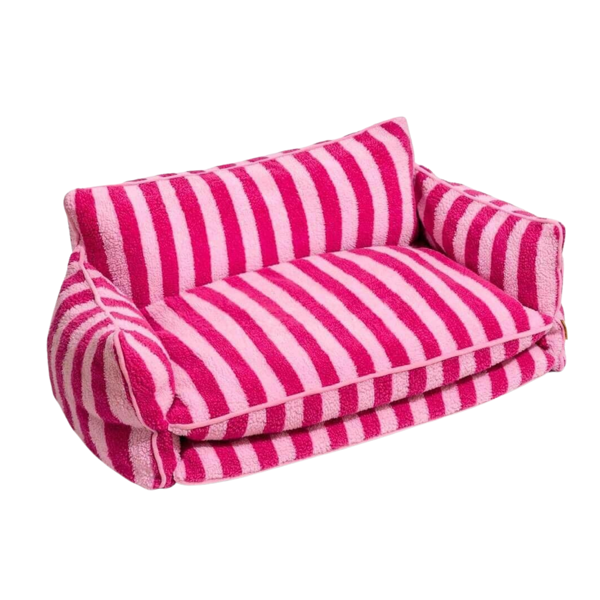 Glow Pups: Pink Striped Sofa Dog Bed