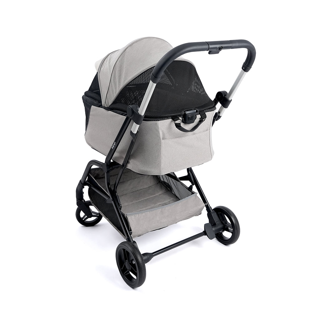 InstaCollapse Detachable Dog Stroller – Taupe