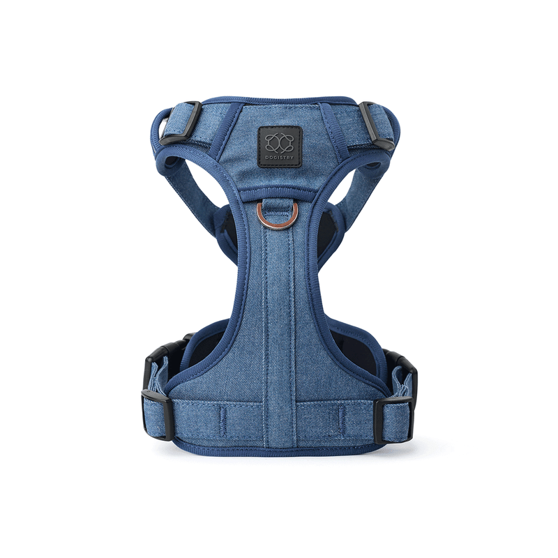 DOGISTRY NoMad Adjustable Luxe Harness - Denim