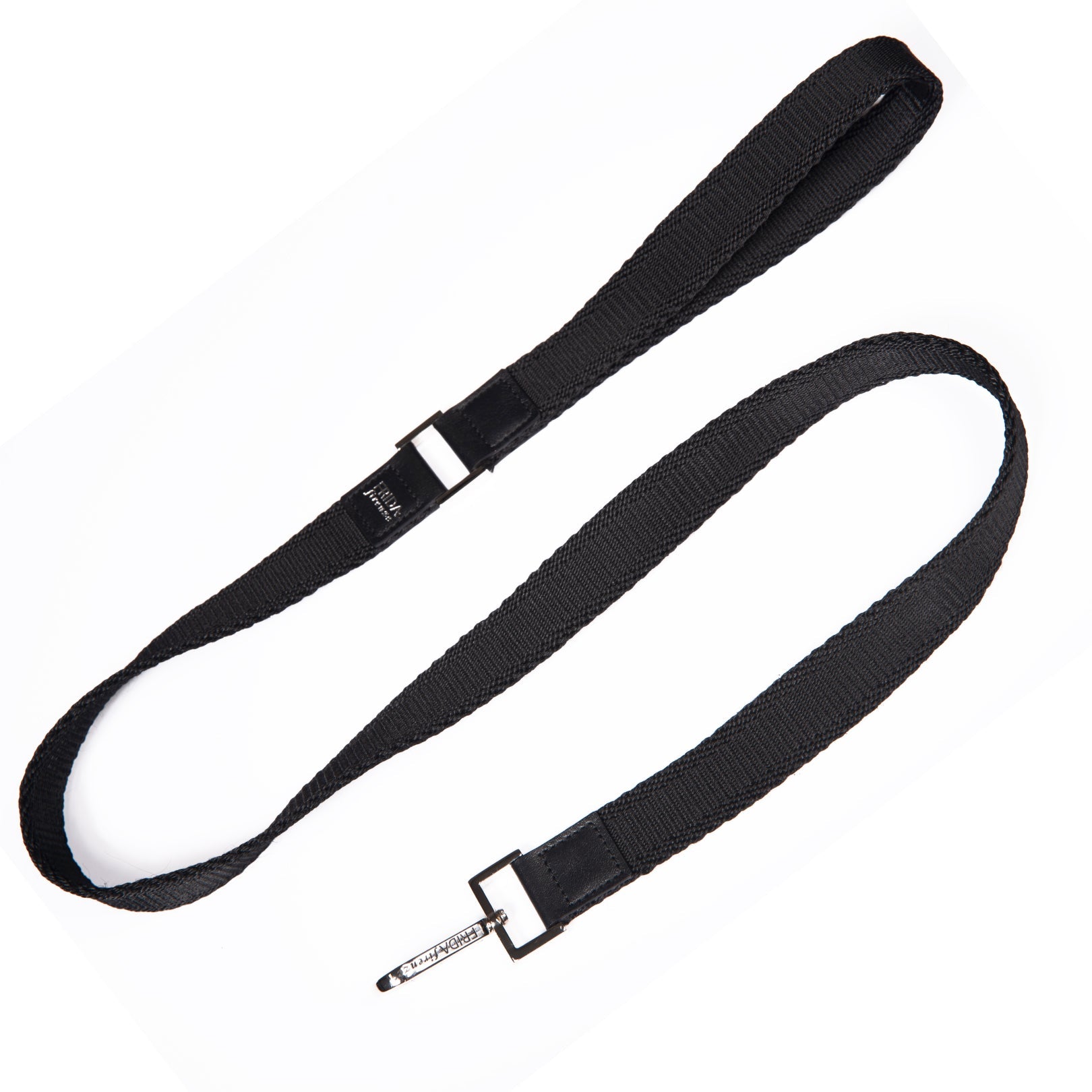 Ribbon Dog Leash in Black, Made in Italy