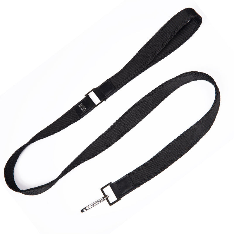 Ribbon Dog Leash in Black, Made in Italy