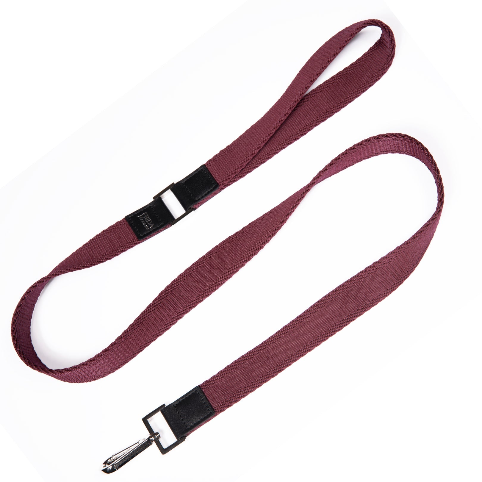 Ribbon Dog Leash in Wine, Made in Italy