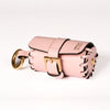 Napa Leather Dog Waste Bag Holder in Pink, Made in Italy