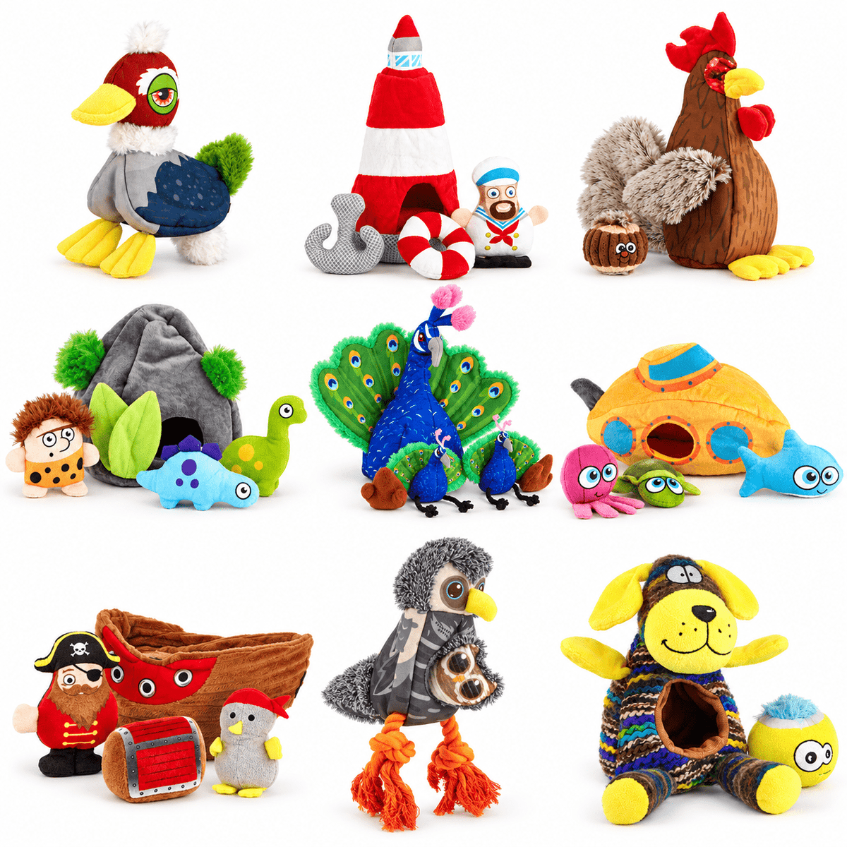 Dogline Interactive Dog Toy Collection with a Surprise Inside