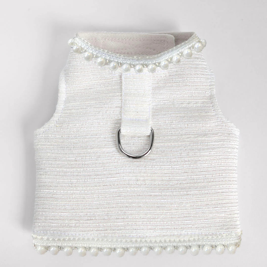 Hello Doggie Isabella Faux Fur Ivory Dog Harness