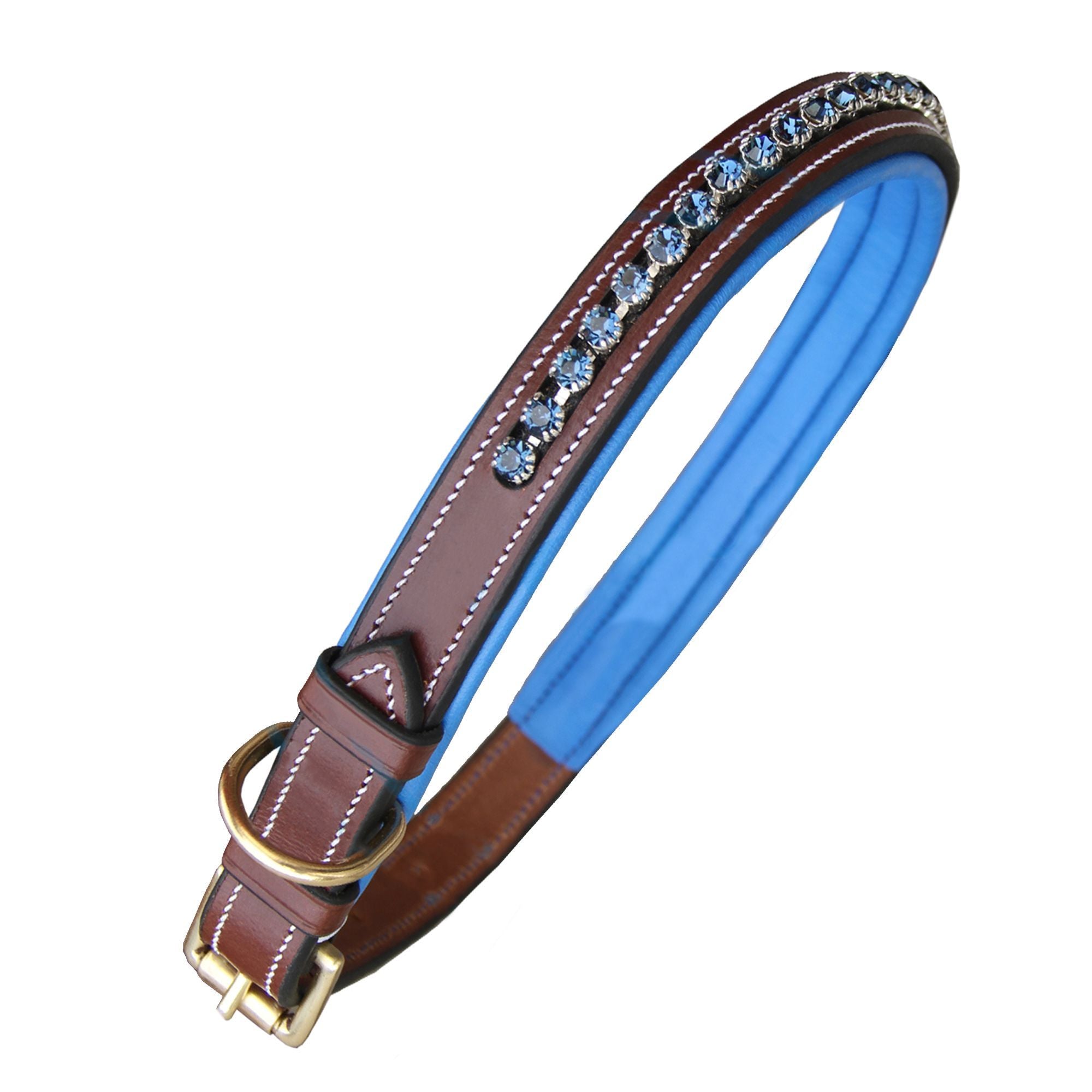 ExionPro Dark Blue Bling Dog Collar