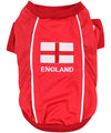 Parisian Pet Team England Jersey-White & Red