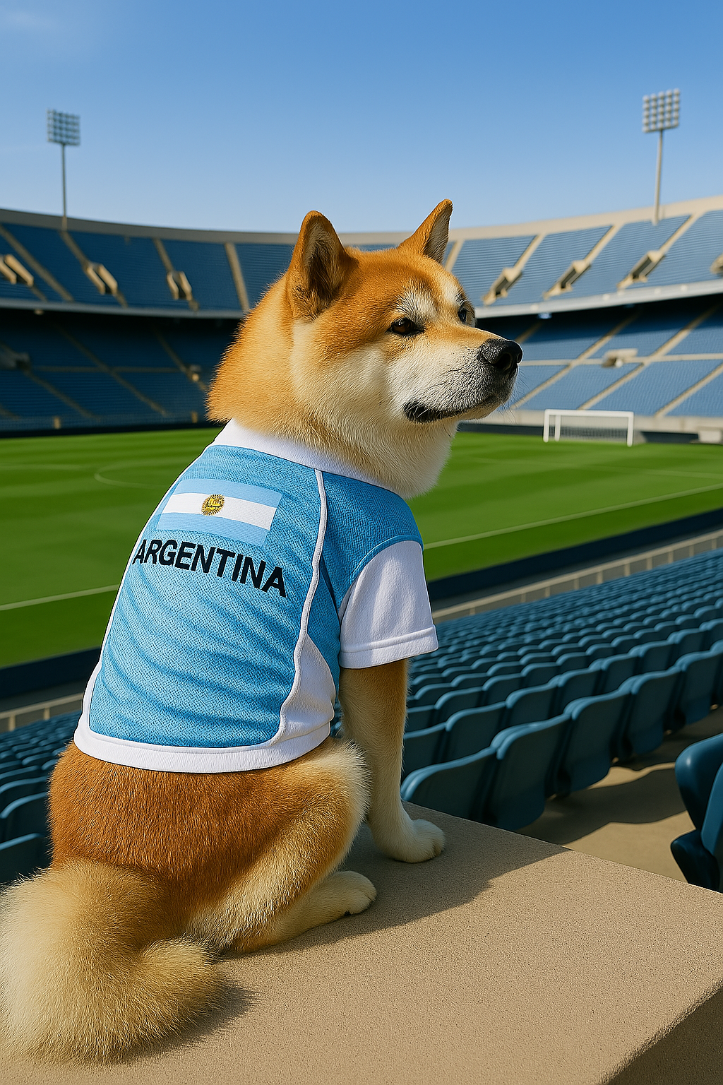 Parisian Pet Team Argentina Jersey-Blue & White