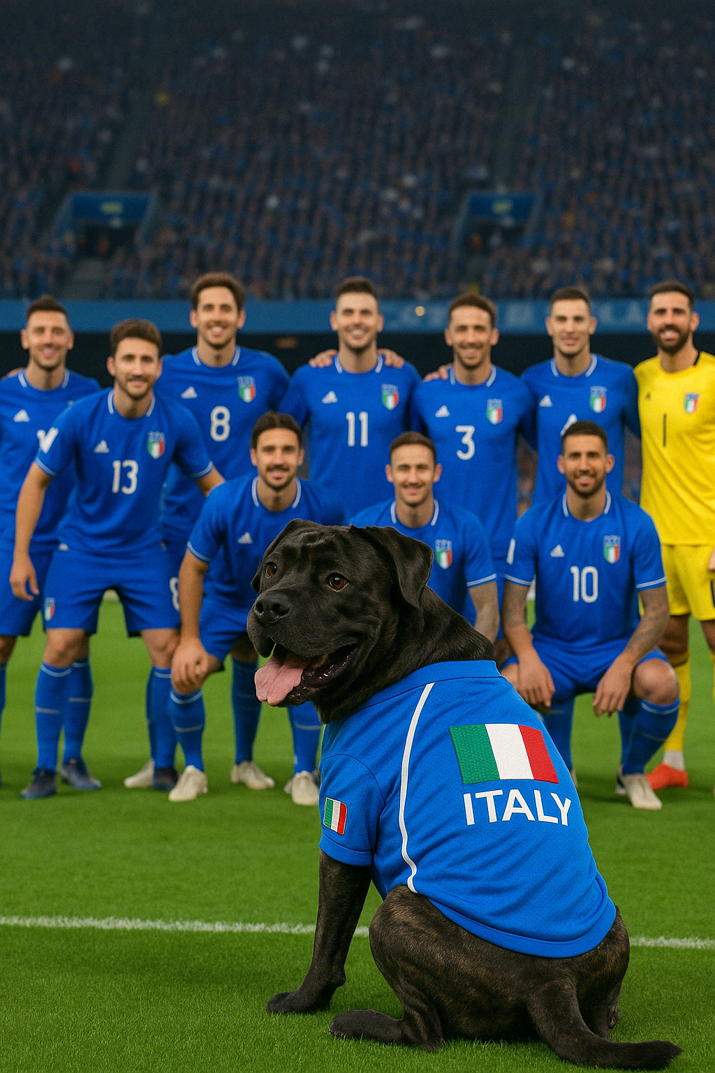 Parisian Pet Team Italy Jersey-Blue & White
