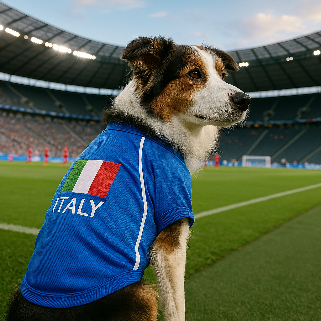 Parisian Pet Team Italy Jersey-Blue & White
