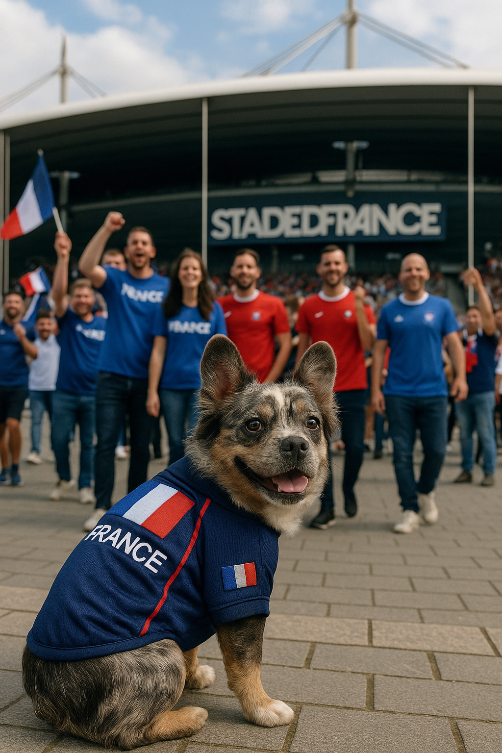 Parisian Pet Team France Jersey-Blue