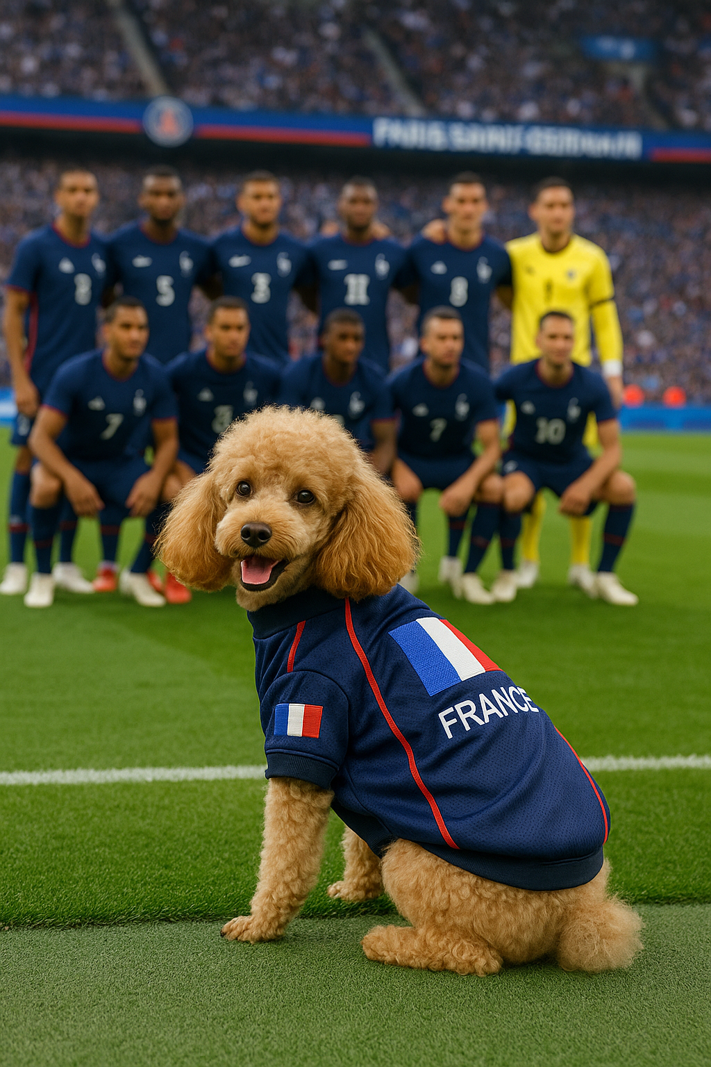 Parisian Pet Team France Jersey-Blue