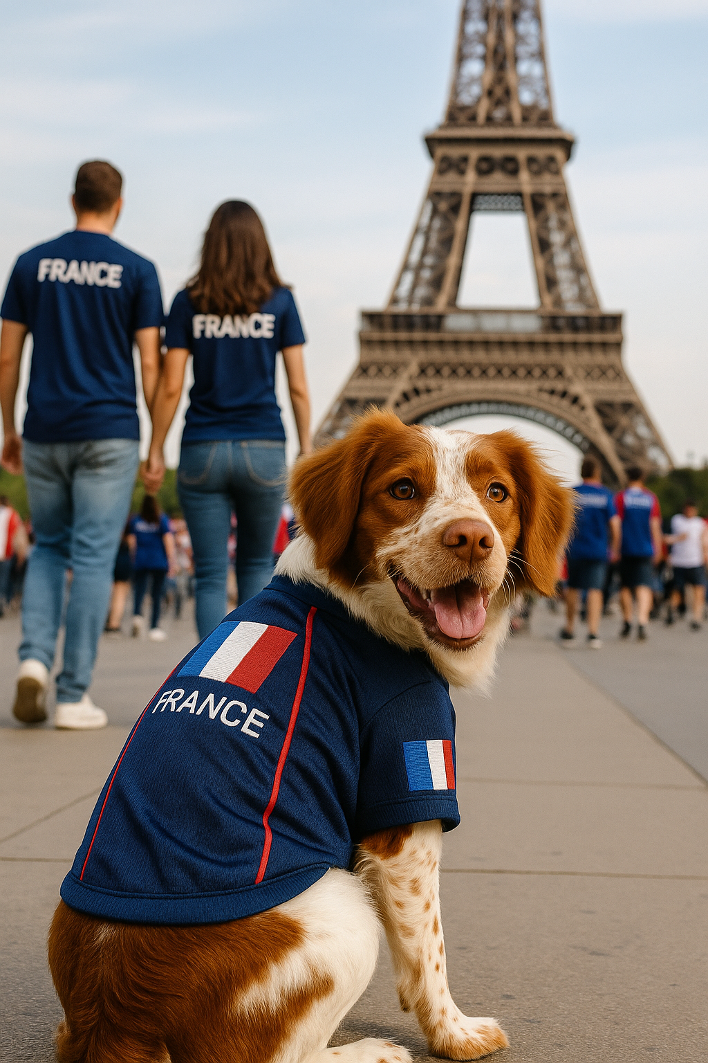 Parisian Pet Team France Jersey-Blue