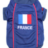 Parisian Pet Team France Jersey - France National Team Pet Apparel, Dog Sports Jersey for Soccer Fans, World Cup Dog Shirt for Dogs & Cats, Blue