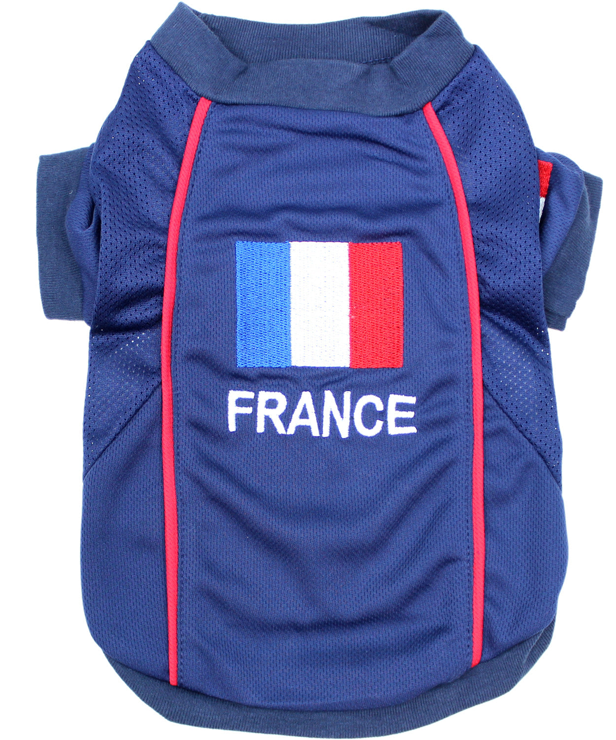 Parisian Pet Team France Jersey - France National Team Pet Apparel, Dog Sports Jersey for Soccer Fans, World Cup Dog Shirt for Dogs & Cats, Blue