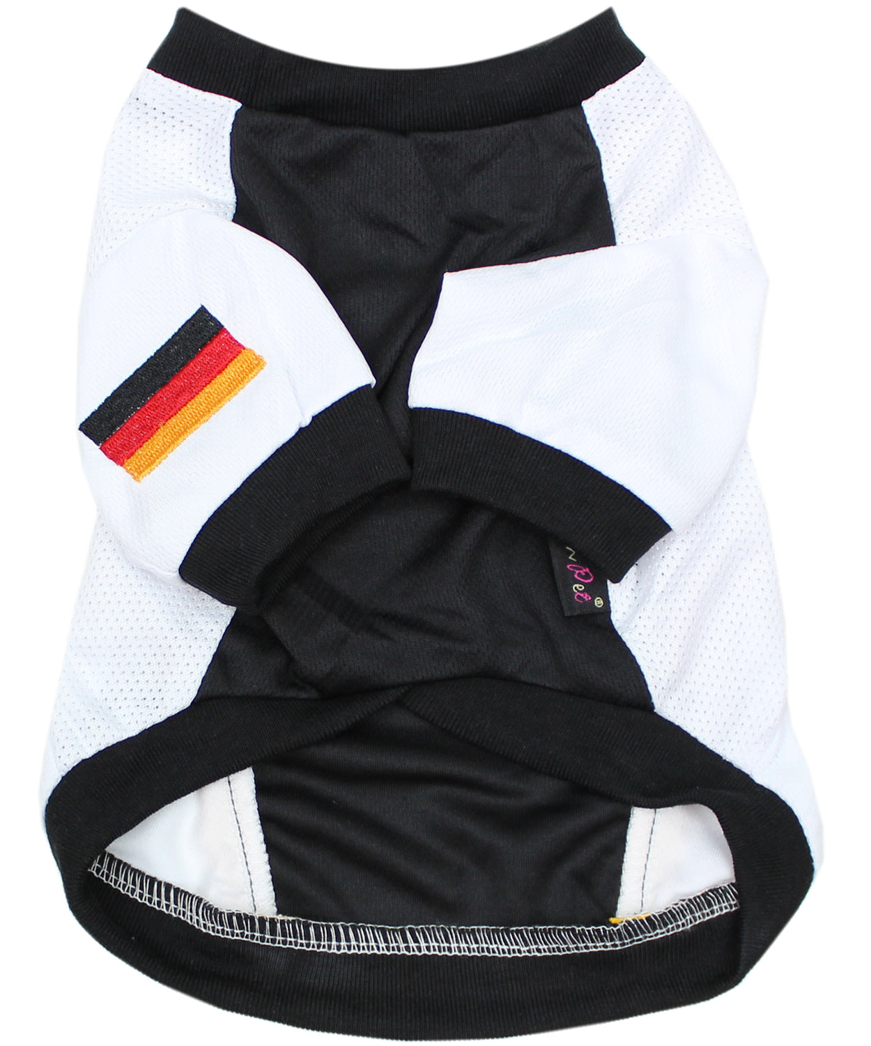 Parisian Pet Team Germany - Jersey, Dog Sports Jersey for Soccer Fans, Germany Flag Dog Shirt for Dogs & Cats, Black