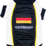 Parisian Pet Team Germany - Jersey, Dog Sports Jersey for Soccer Fans, Germany Flag Dog Shirt for Dogs & Cats, Black