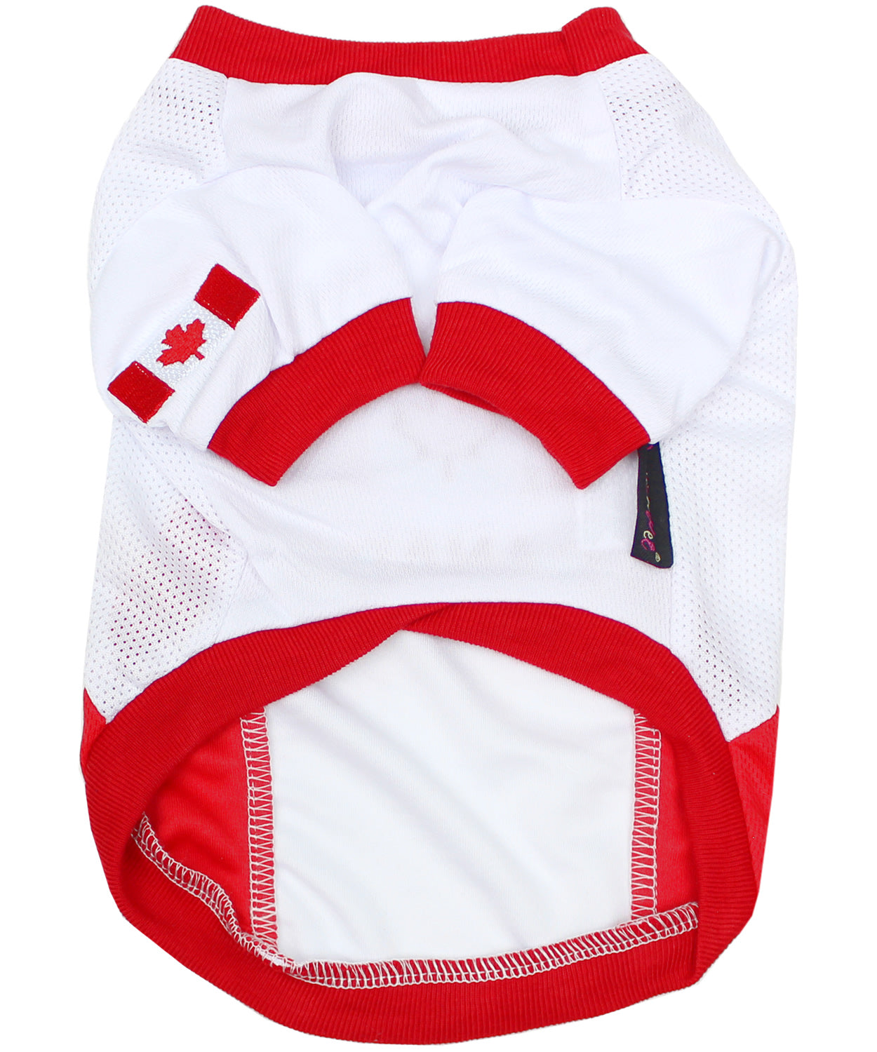 Parisian Pet Team Canada Jersey for Dogs & Cats  Canada Flag-Inspired Pet Outfit, Soccer Fan Apparel for Dogs & Cats, Red and White Design