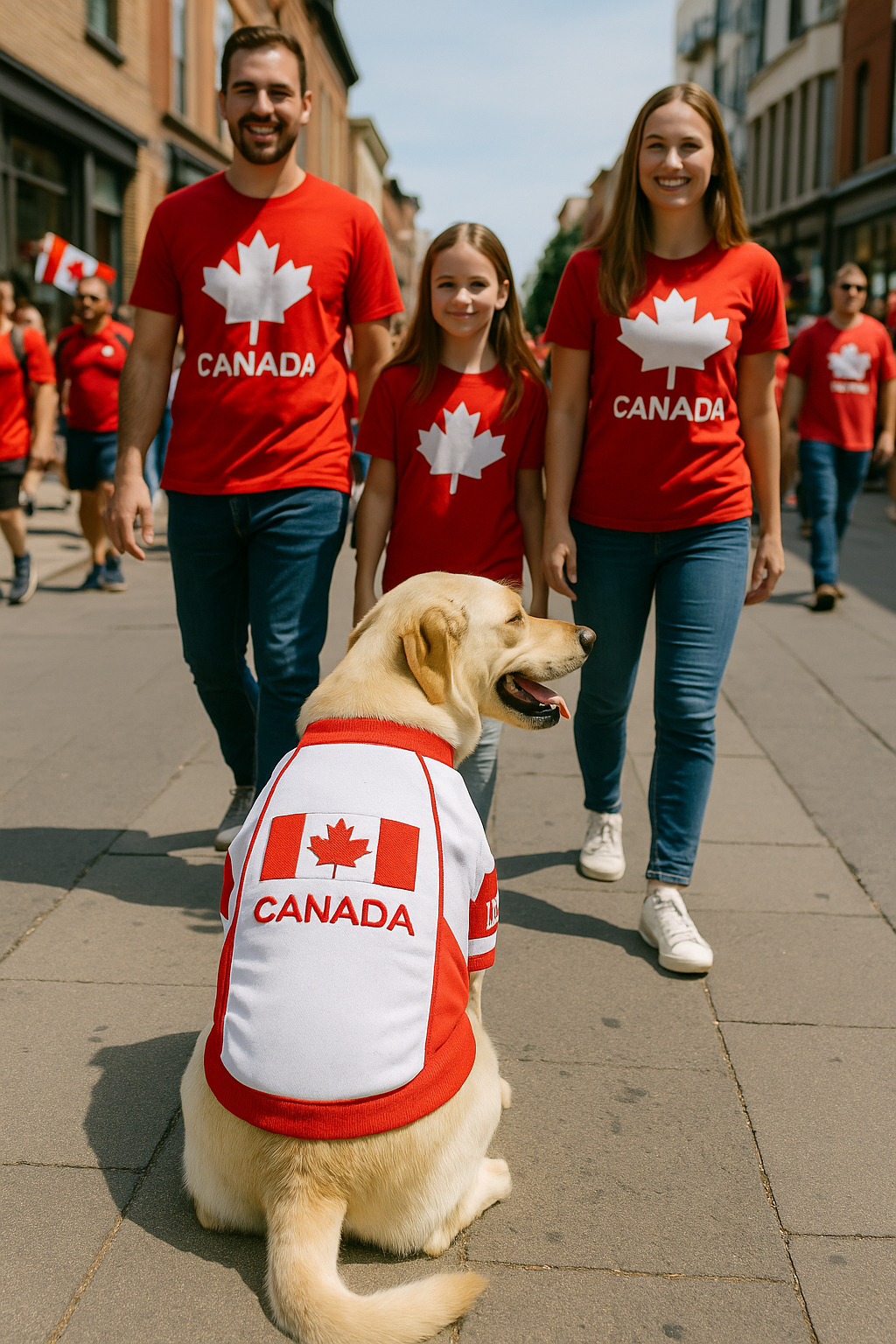 Parisian Pet Team Canada Jersey for Dogs & Cats  Canada Flag-Inspired Pet Outfit, Soccer Fan Apparel for Dogs & Cats, Red and White Design