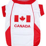 Parisian Pet Team Canada Jersey for Dogs & Cats – Canada Flag-Inspired Pet Outfit, Soccer Fan Apparel for Dogs & Cats, Red and White Design