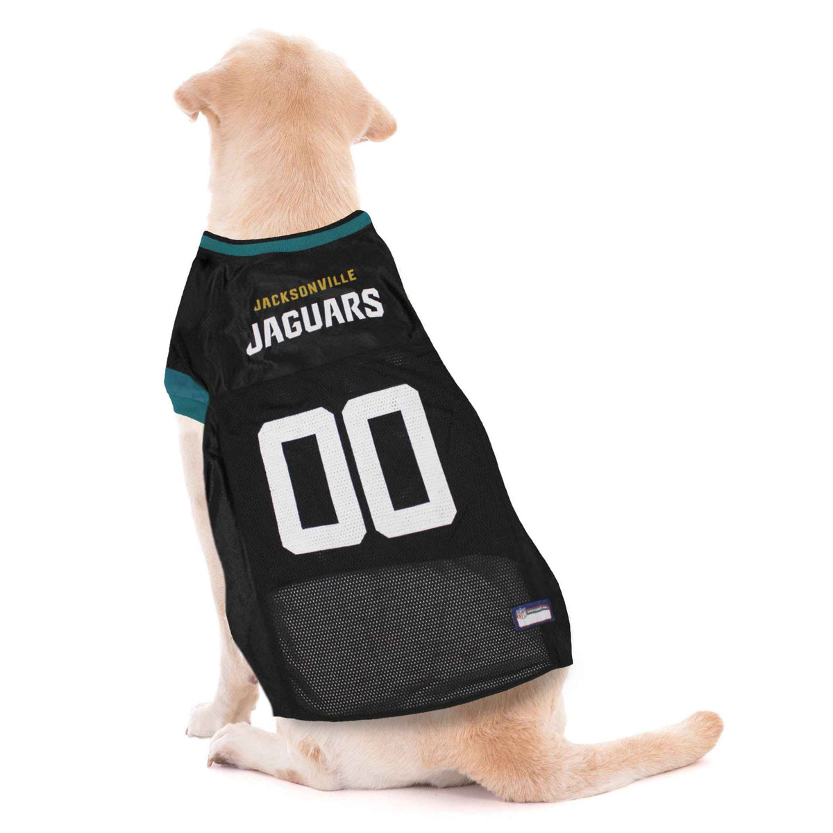 NFL Jacksonville Jaguars Striped Mesh Pet Jersey