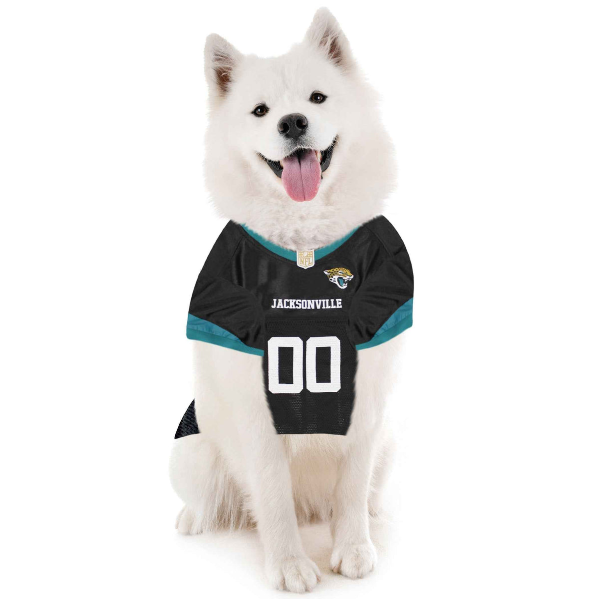 NFL Jacksonville Jaguars Striped Mesh Pet Jersey