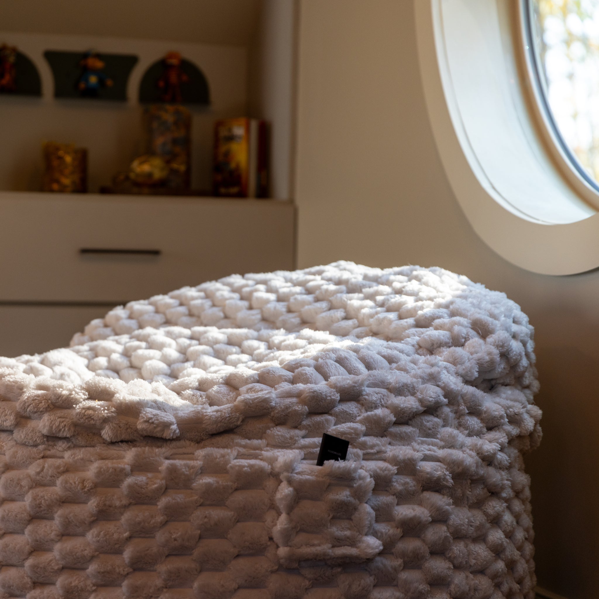 CordaRoy's Queen Cloud Fabric Nest Convertible Bean Bag Chair