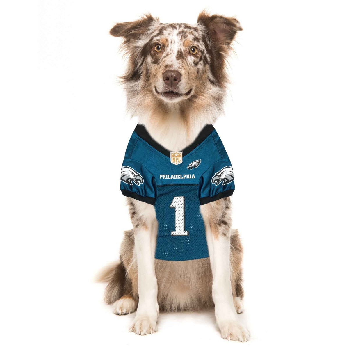 NFL Philadelphia Eagles Jalen Hurts Striped Mesh Pet Jersey