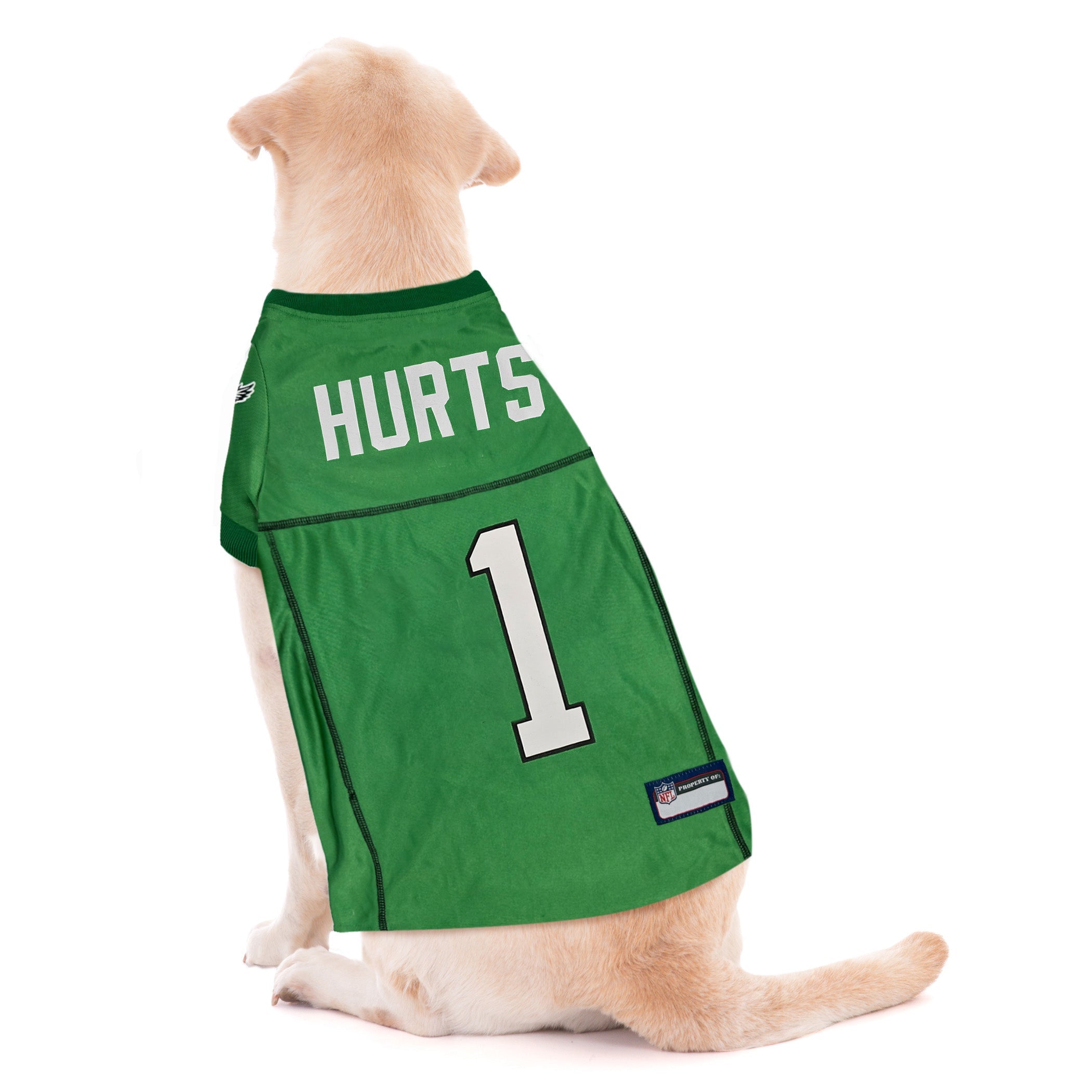 Jaylen Hurts Philadelphia Eagles Kelly Green Throwback Jerseys by Pets First